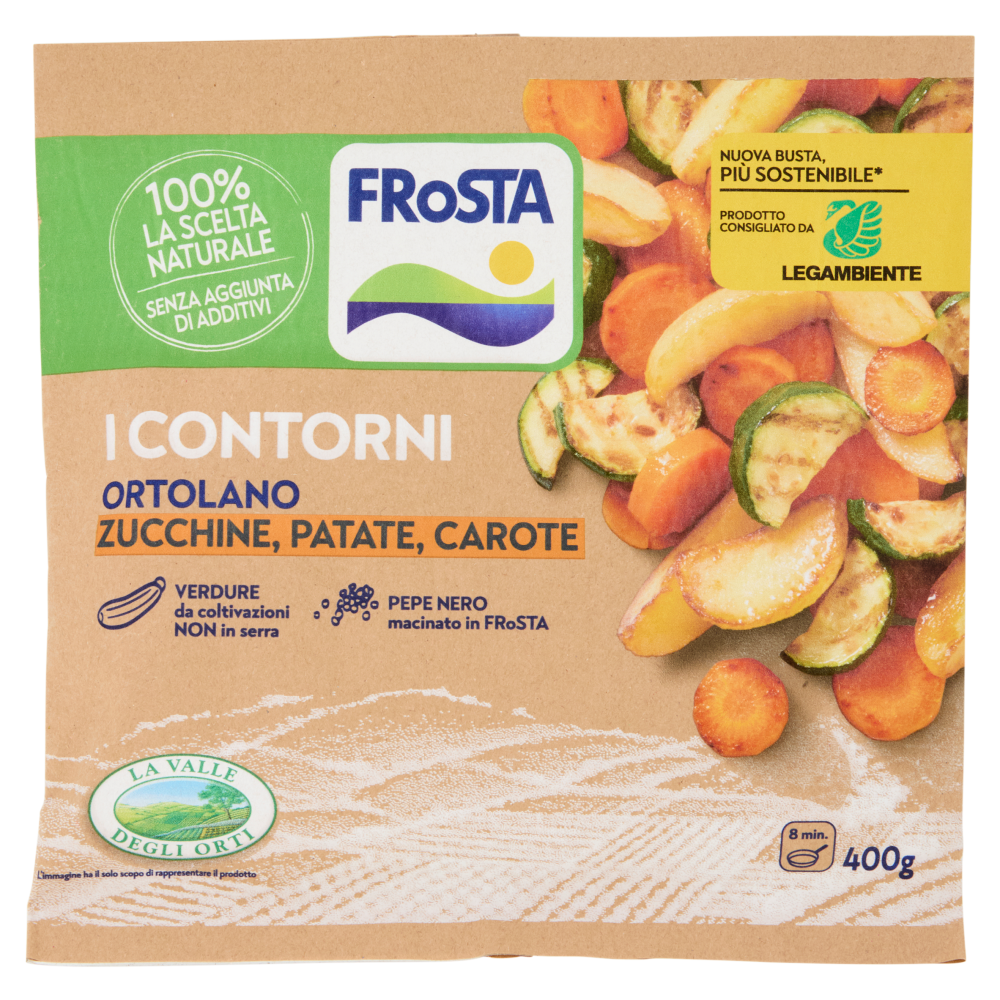 FRoSTA i Contorni Ortolano Zucchine, Patate, Carote Surgelato 400 g