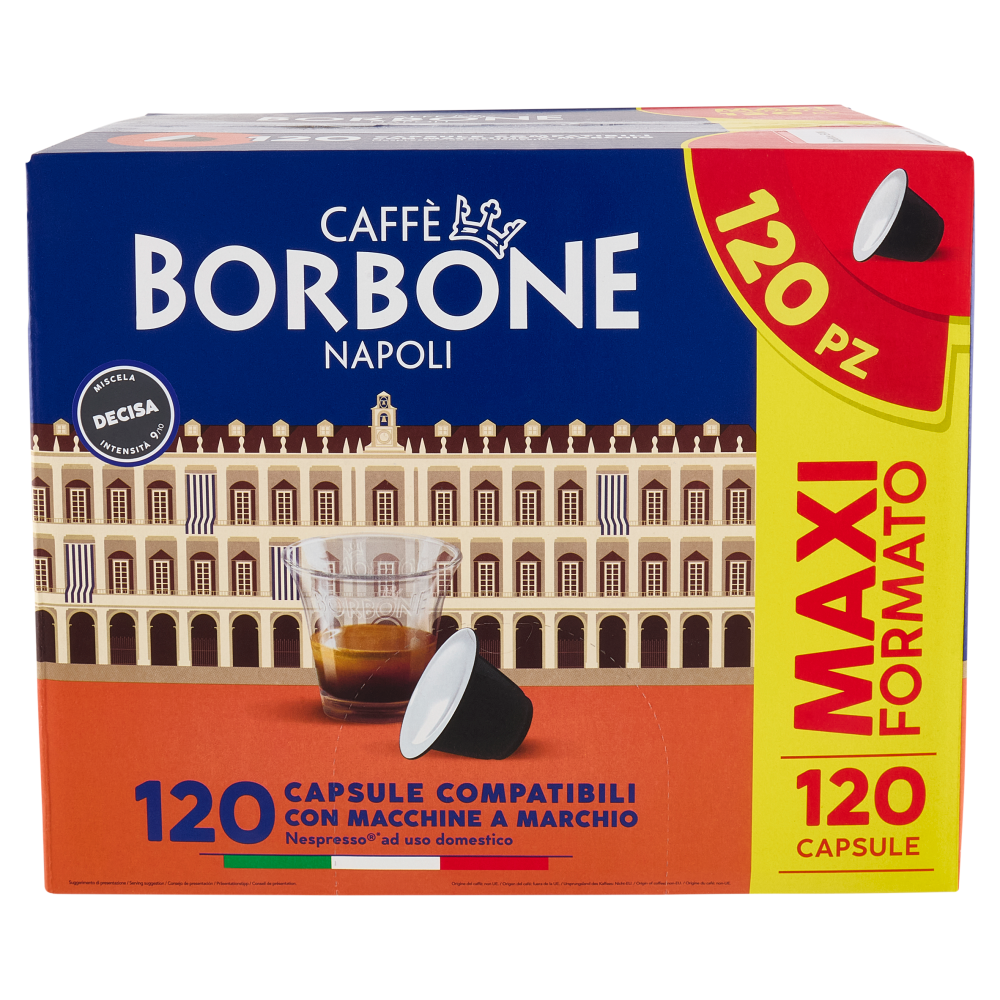 Caffè Borbone Miscela Decisa Capsule Compatibili Nespresso* ad uso domestico 120 x 5 g
