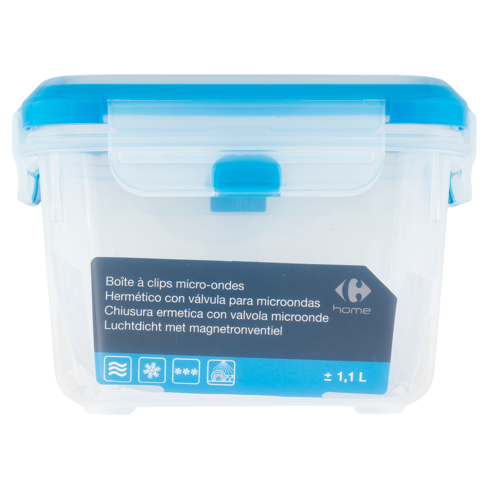 Carrefour home Contenitore Quadrato 1,1 L