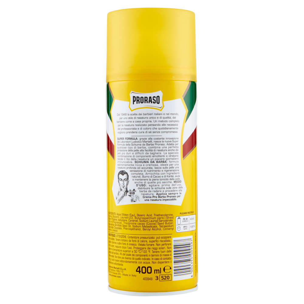 Proraso Schiuma da Barba Nutriente 400 ml