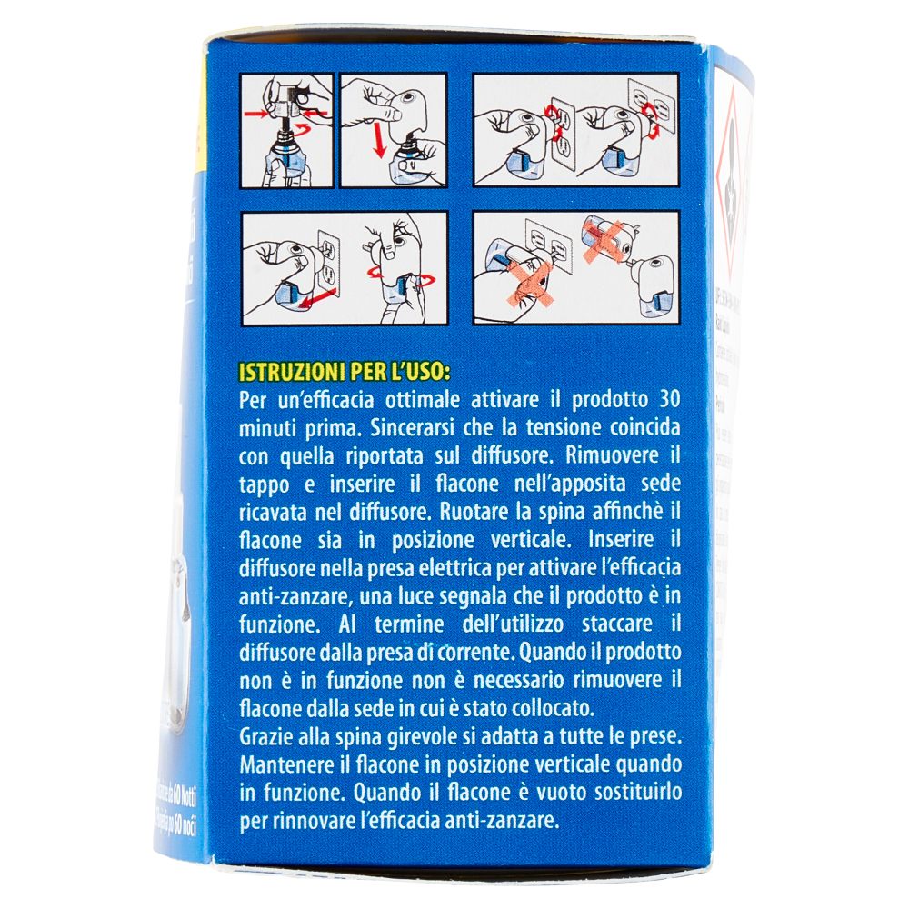 Raid Liquido Elettrico Ricarica 60 Notti, Inodore, 2 x 36 ml