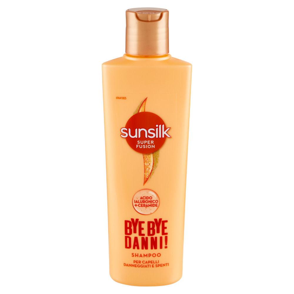 sunsilk Super Fusion Bye Bye Danni! Shampoo per Capelli Danneggiati e Spenti 220 ml