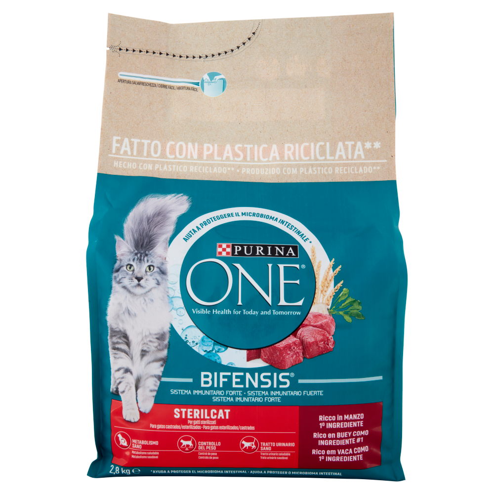 PURINA ONE Sterilcat Ricco in Manzo 2,8 kg