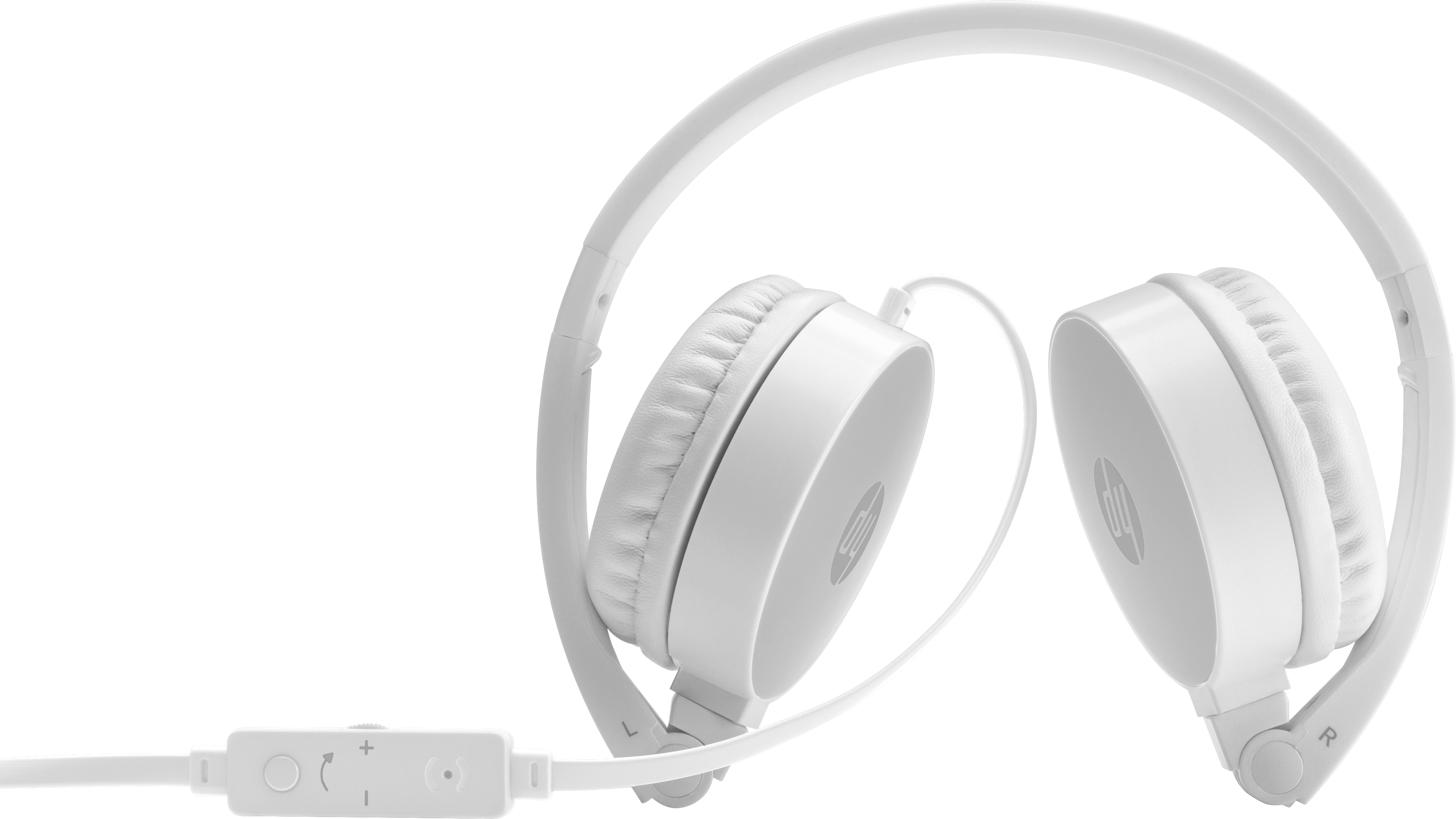 HP H2800 Auricolare Cablato A Padiglione Musica e Chiamate Argento, Bianco