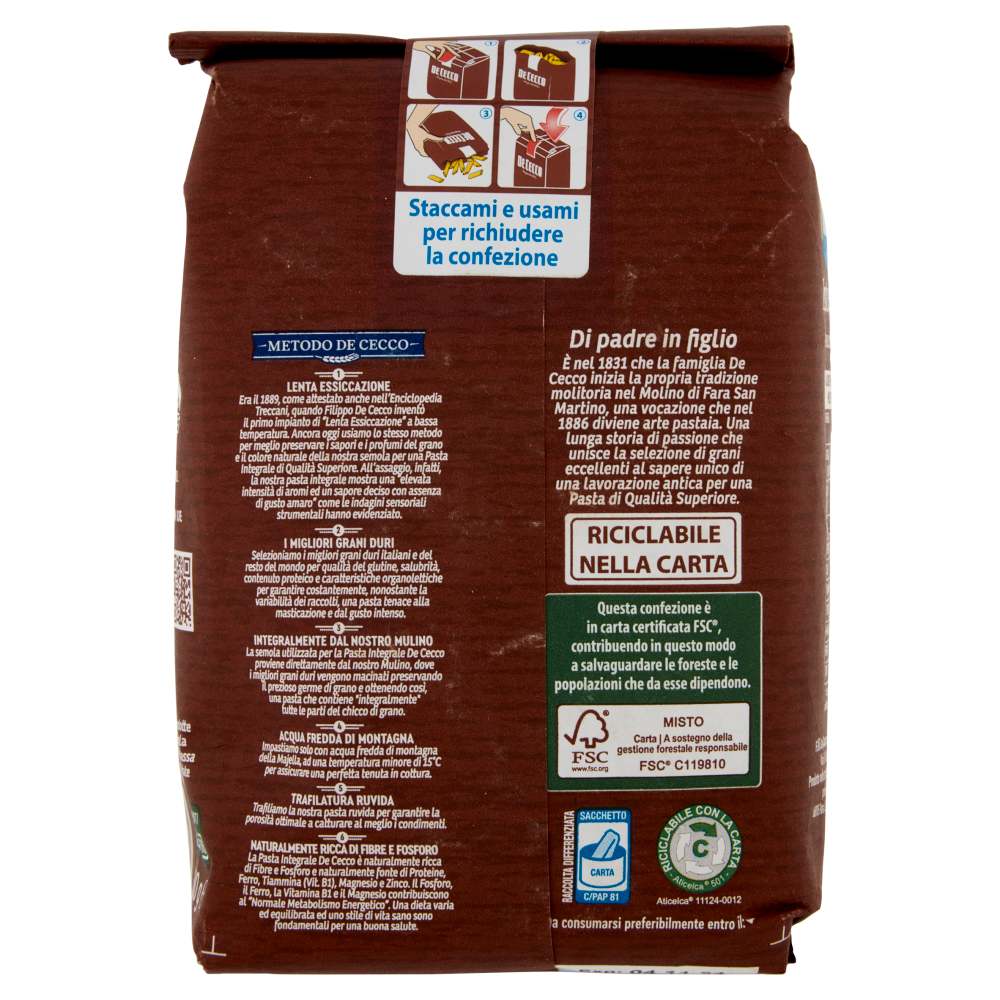 De Cecco Integrale Orecchiette n° 91 500 g