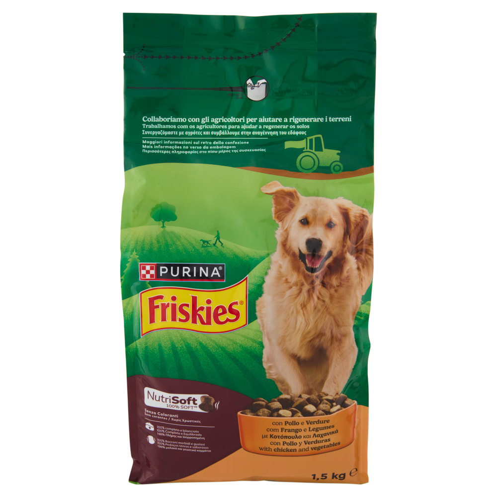 PURINA FRISKIES NutriSoft Pollo e Verdure 1,5kg