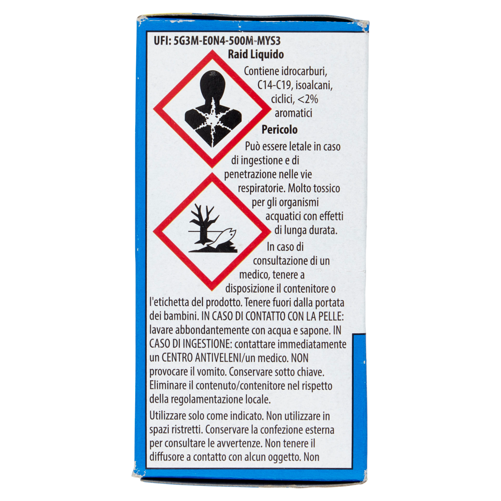 Raid Liquido Elettrico 30 Notti Ricarica; Inodore, 21ml 