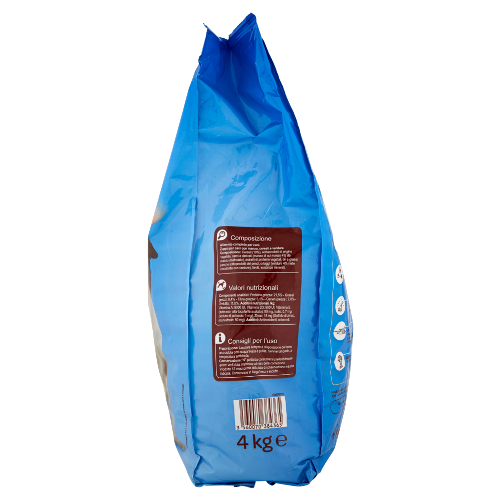 Carrefour Adult Zuppa Con manzo, cereali e verdure per cani 4 kg