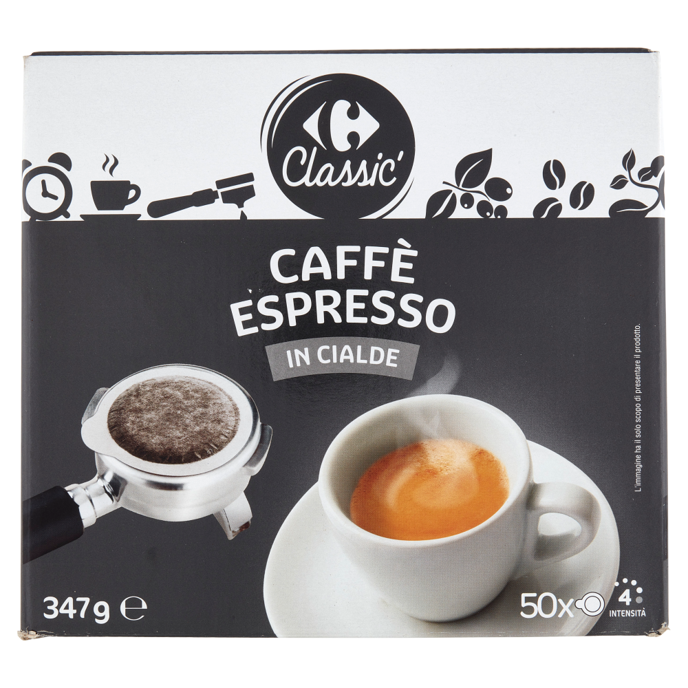 Carrefour Classic Caff&egrave; Espresso in Cialde 50 x 6,95 g