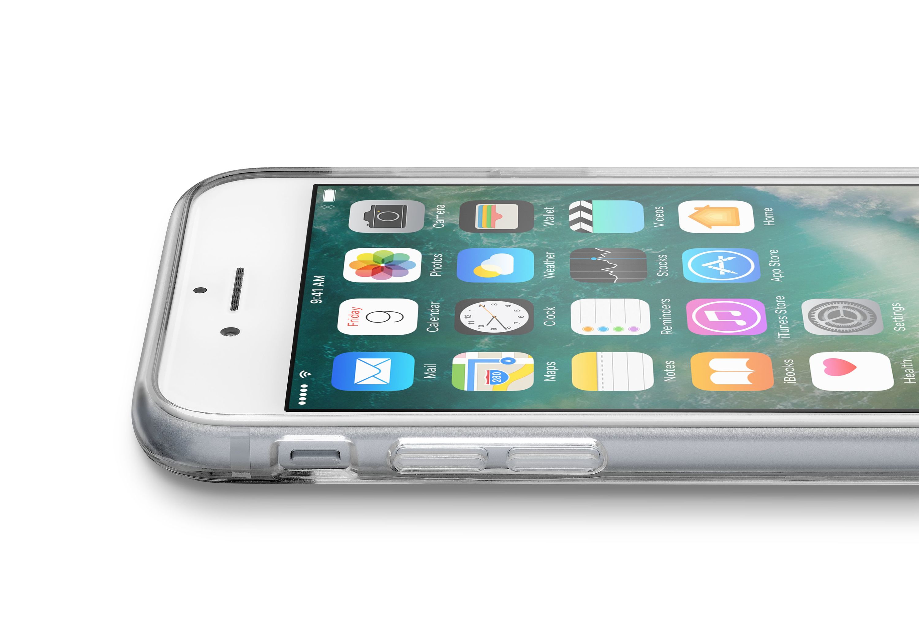 Cellularline Clear Strong - iPhone SE (2022) / SE (2020) / 8 / 7 Custodia rigida con bordi in gomma