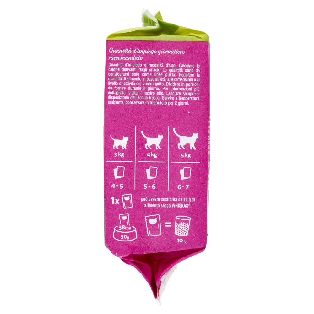 Whiskas Pranzetti Cibo Umido Gatto con Manzo e Agnello in Salsa 6 x 50 g