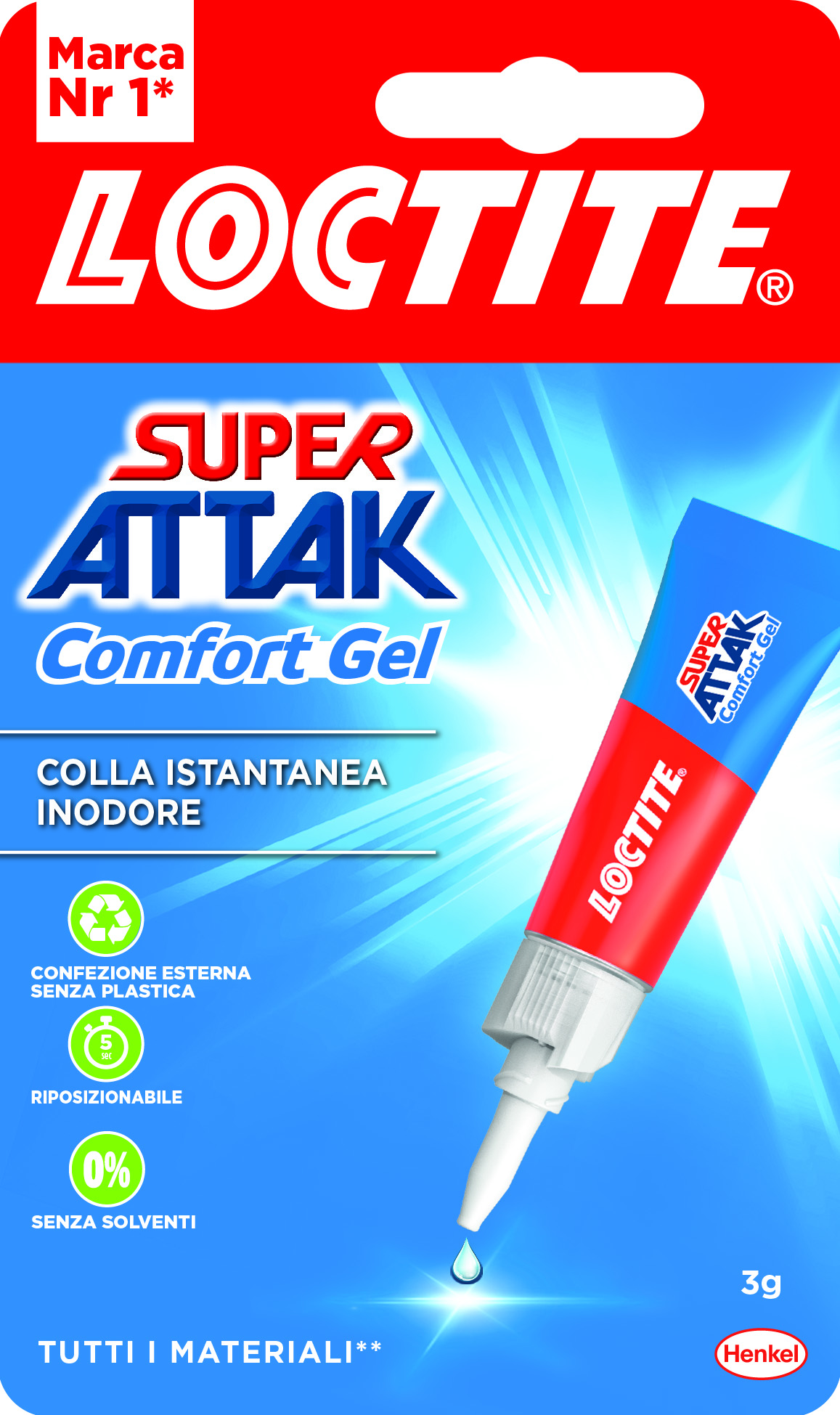 Loctite Super Attak Comfort Gel 3g