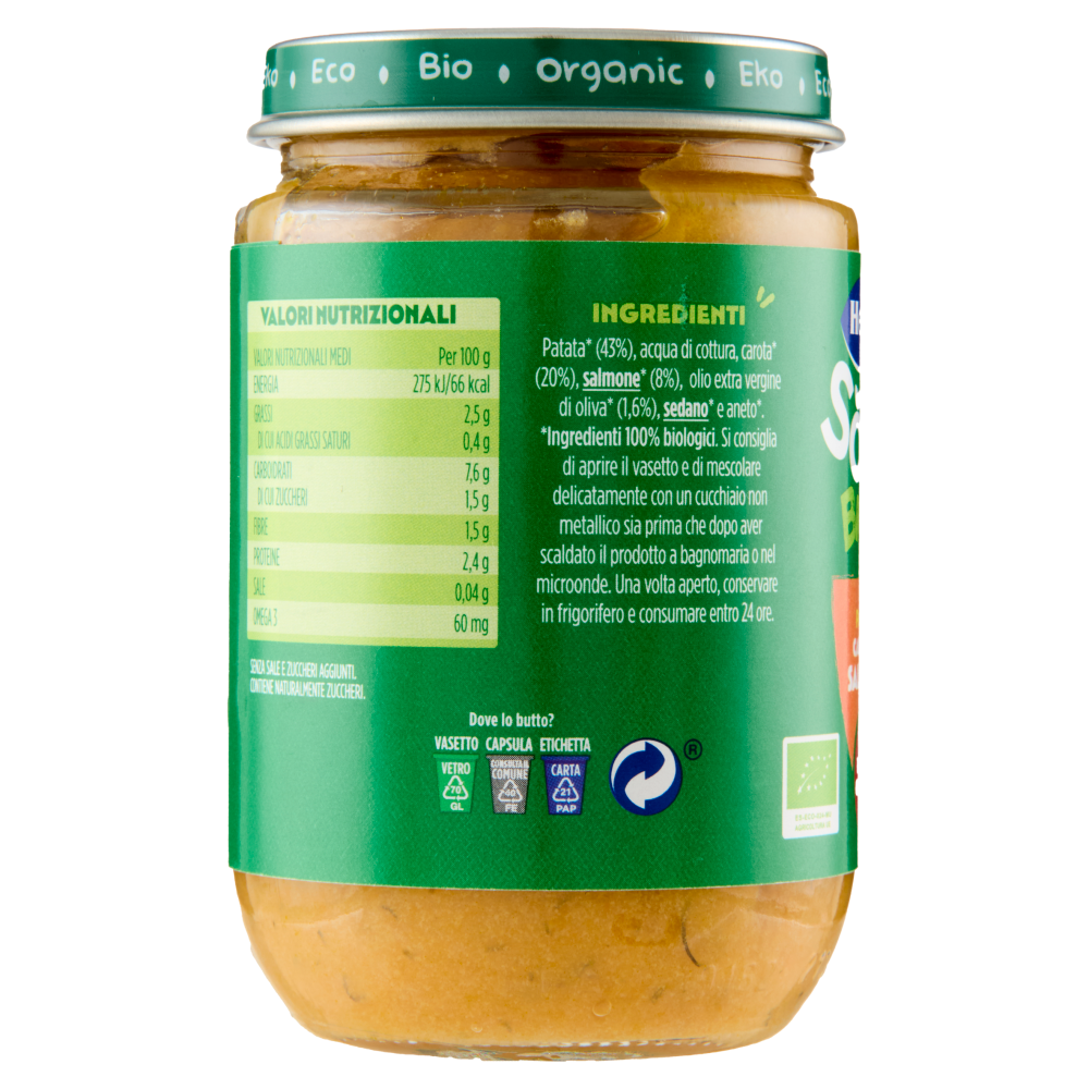Hero Solo Bio Patate, Carote e Salmone 190 g