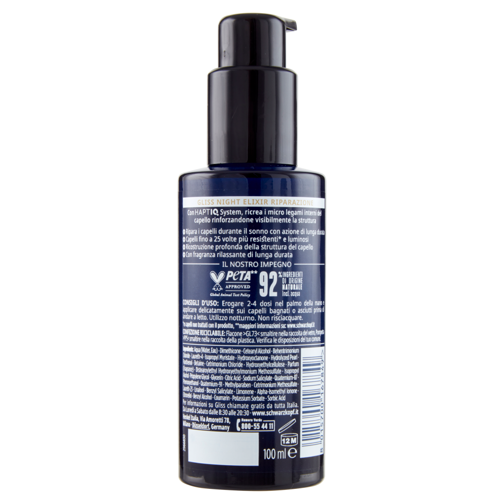 Gliss Night Elixir Siero Riparazione Notturna 100 ml