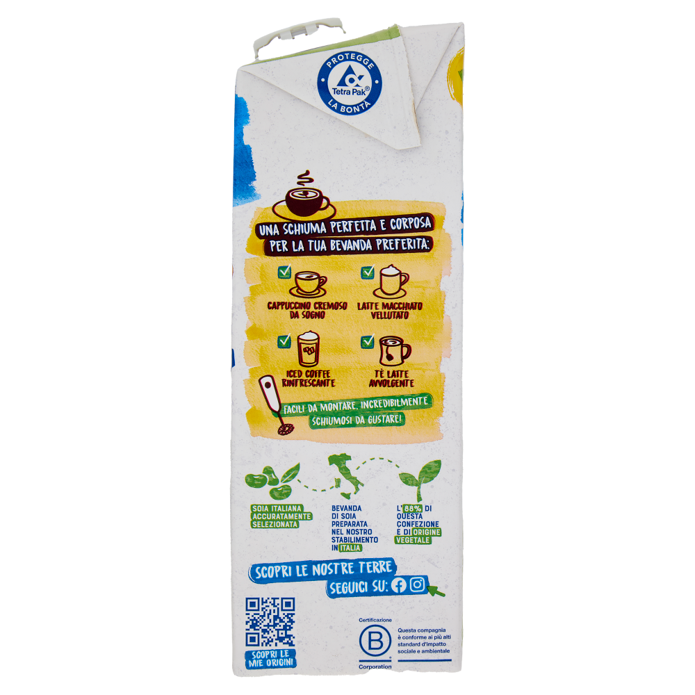 BJORG Soia Barista Bevanda Vegetale Biologica, Senza Zuccheri Aggiunti, Prodotto in Italia, 1L