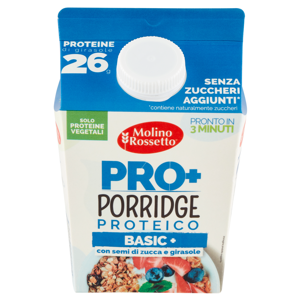 Molino Rossetto Pro+ Porridge Proteico Basic + con semi di zucca e girasole 300 g