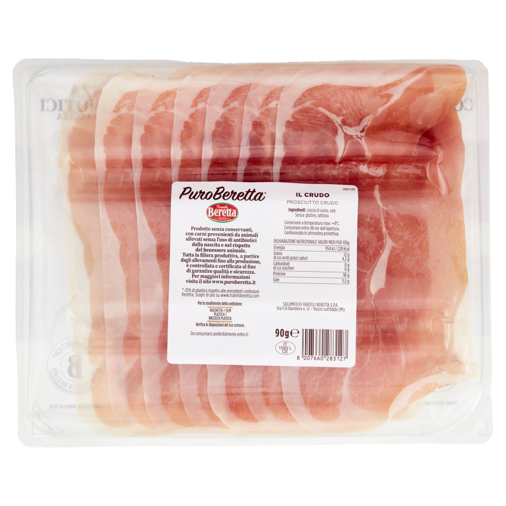 Fratelli Beretta Puro Beretta il Crudo Gusto Dolce 90 g