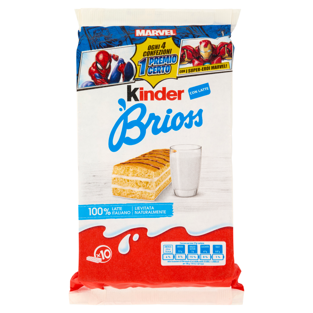 Kinder Brioss con i Super-Eroi Marvel 10 x 27 g