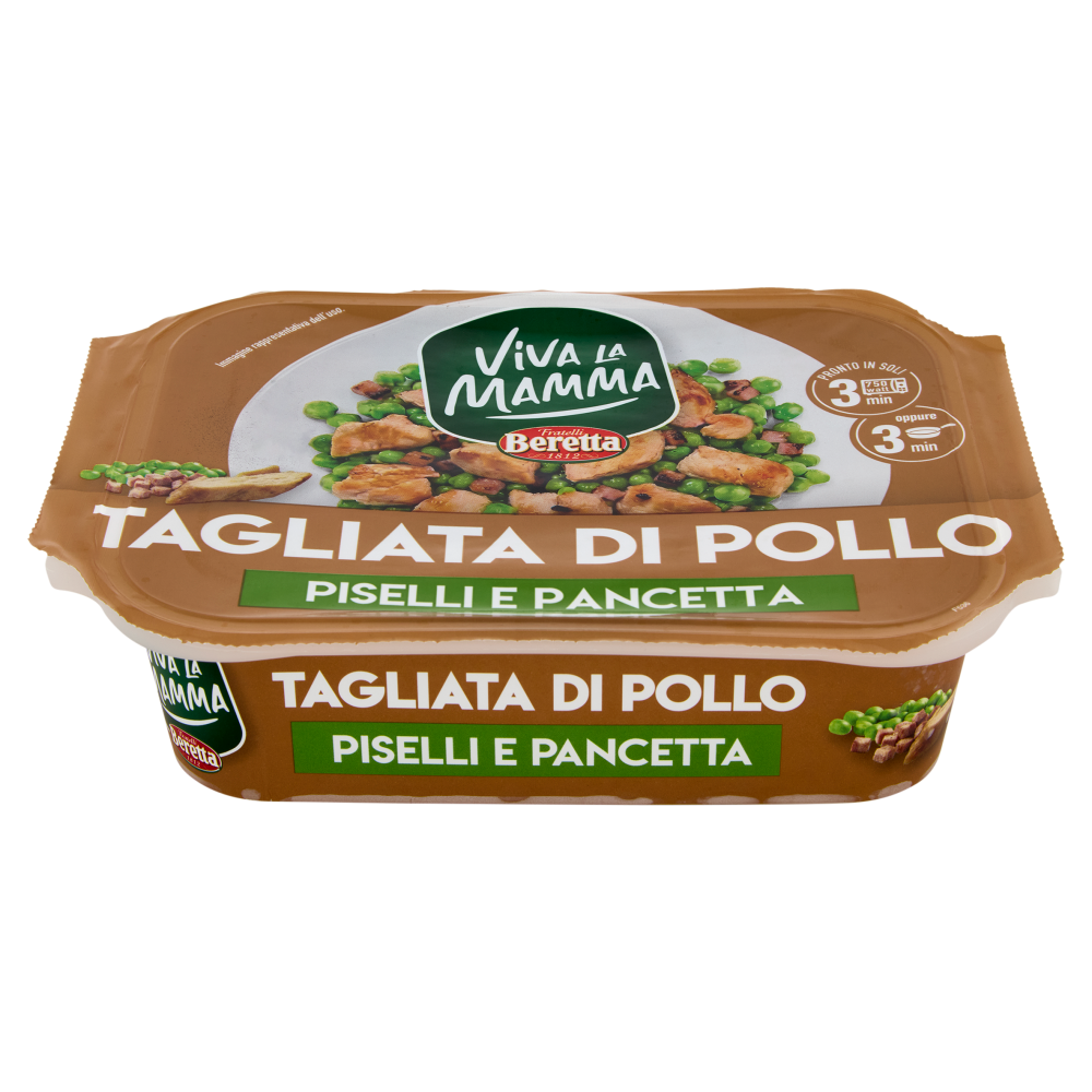 Viva la Mamma Tagliata di Pollo Piselli e Pancetta 250 g