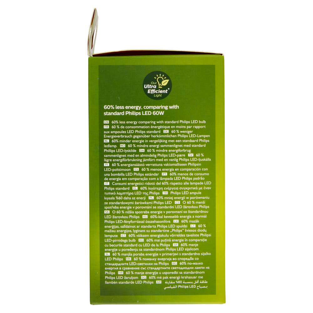 Philips Led Goccia Vetro Smerigliato 60W E27 4000K 