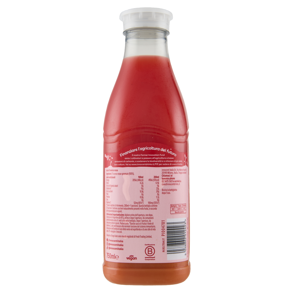 innocent Premium Selection succo di frutta fresco Arancia Rossa 750 ml