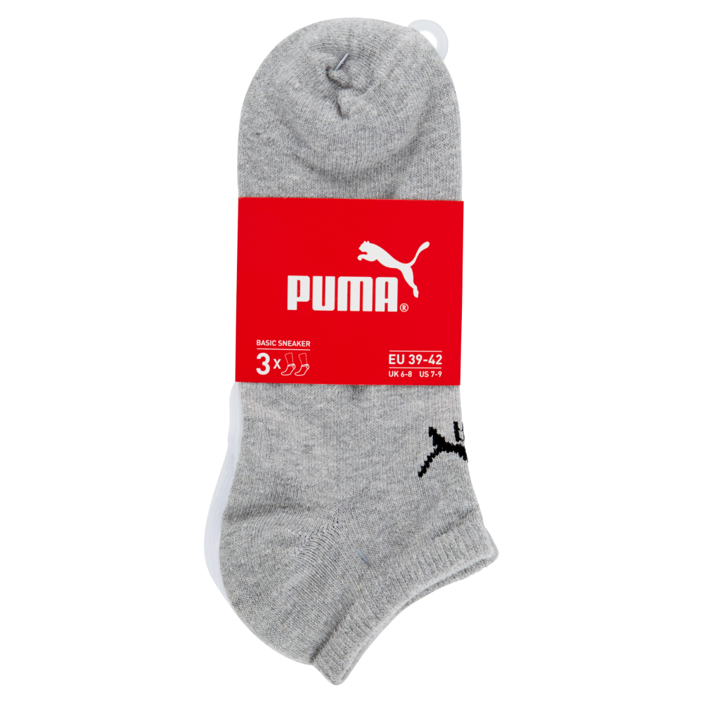 Puma Basic Sneaker 3x grey / white / black tg. 39-42