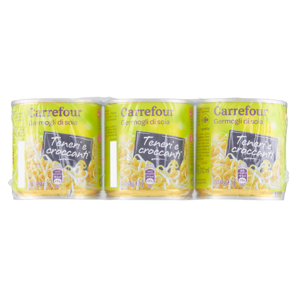 Carrefour Germogli di Soia 3 x 200 g