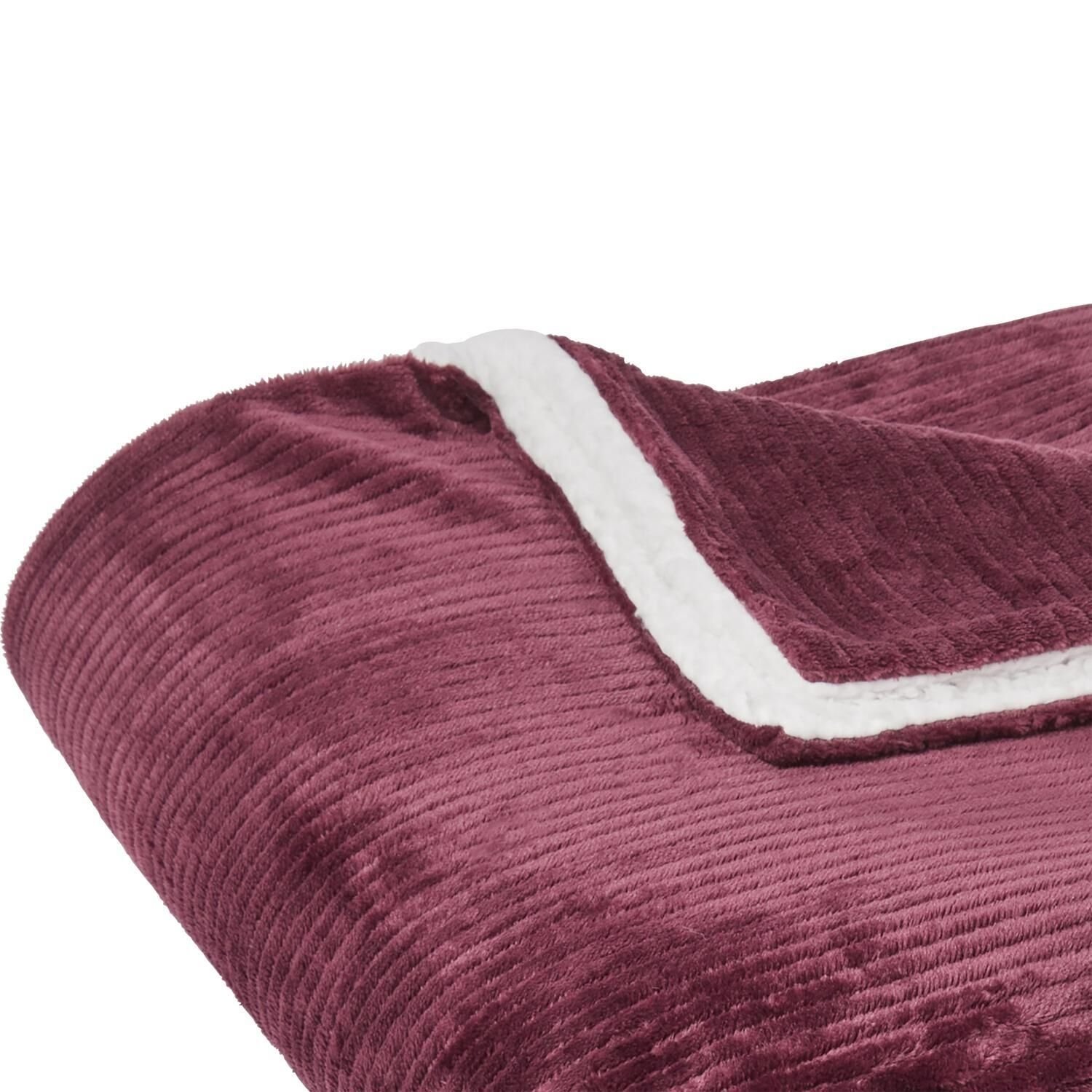 Carrefour 3616479425939 coperta con maniche 150 x 200 cm Poliestere Viola