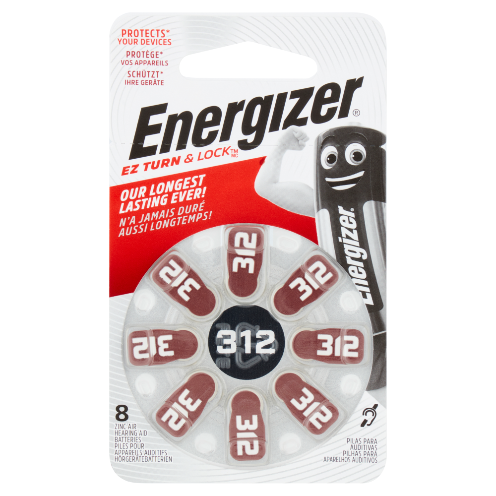 Energizer Ez Turn & Lock 312 8 pz