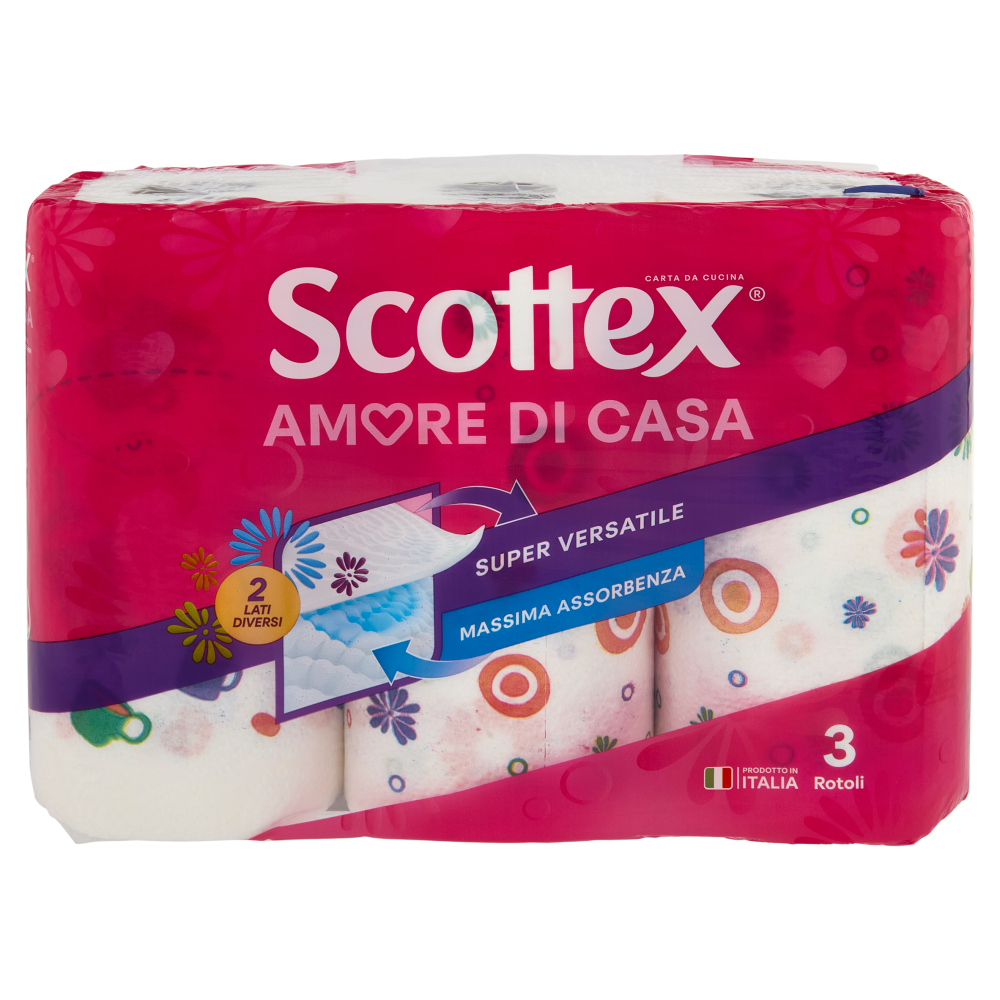 Scottex Amore di Casa Carta da Cucina 3 pz