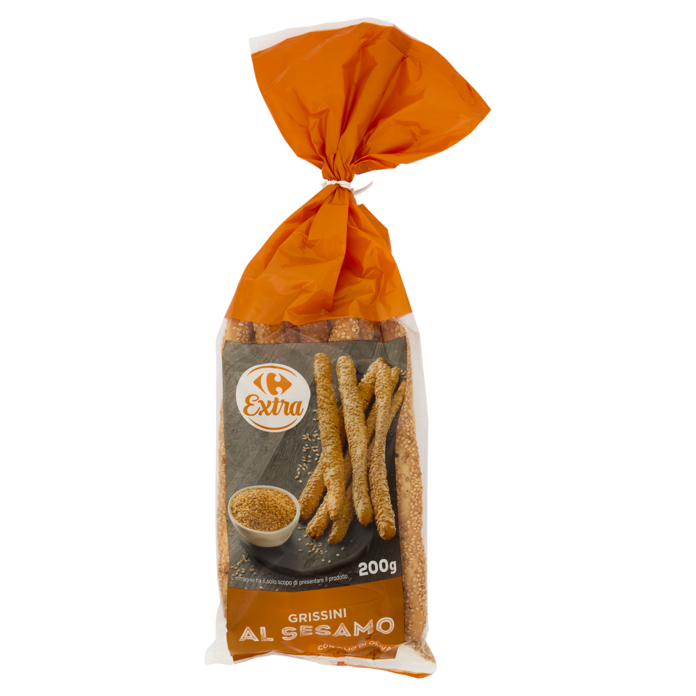 Carrefour Extra Grissini al Sesamo con Olio di Oliva 200 g