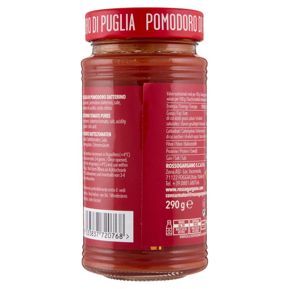 Rosso Gargano Passata di Datterino 290 g