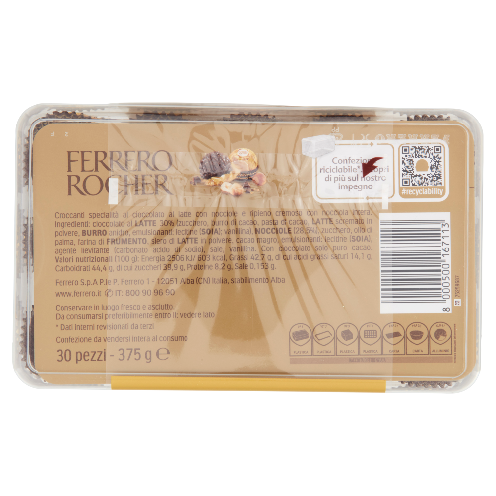 Ferrero Rocher 30 pezzi 375 g