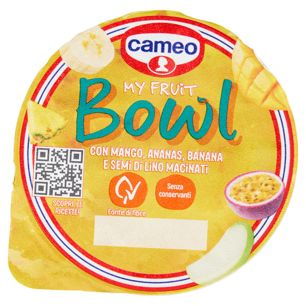 cameo My Fruit Bowl con Mango, Ananas, Banana e Semi di Lino Macinati 180 g