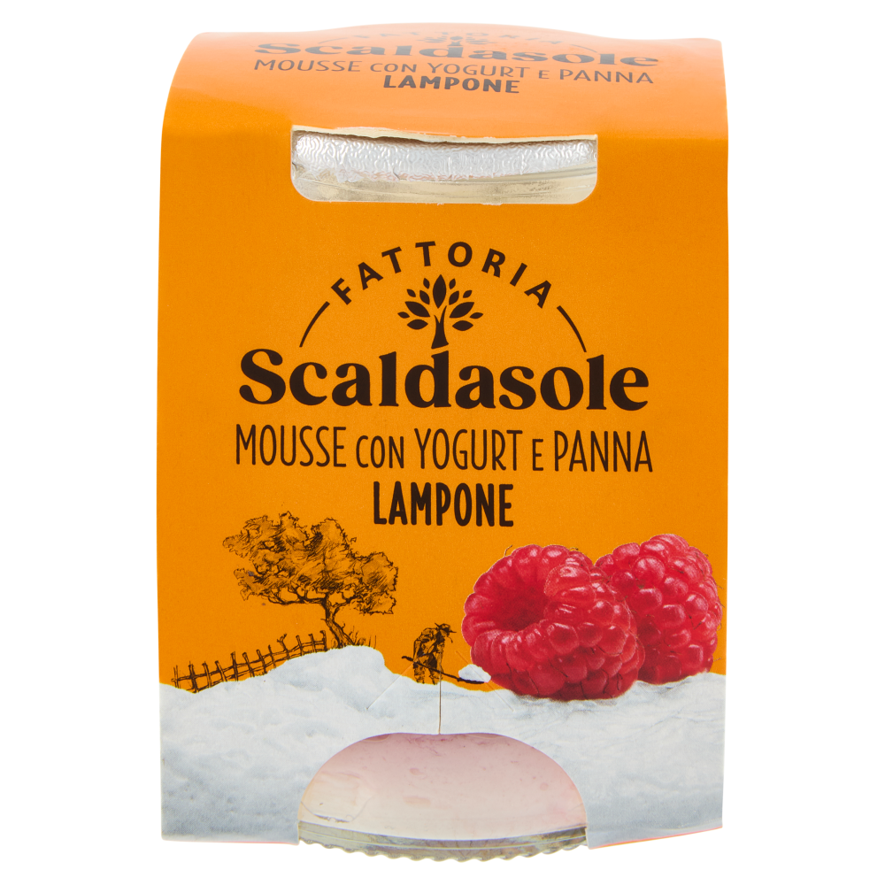 Fattoria Scaldasole Mousse con Yogurt e Panna Lampone 75 g