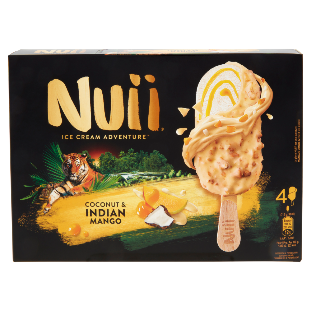 NUII Cocco e Mango Indiano 4 x 71,5 g