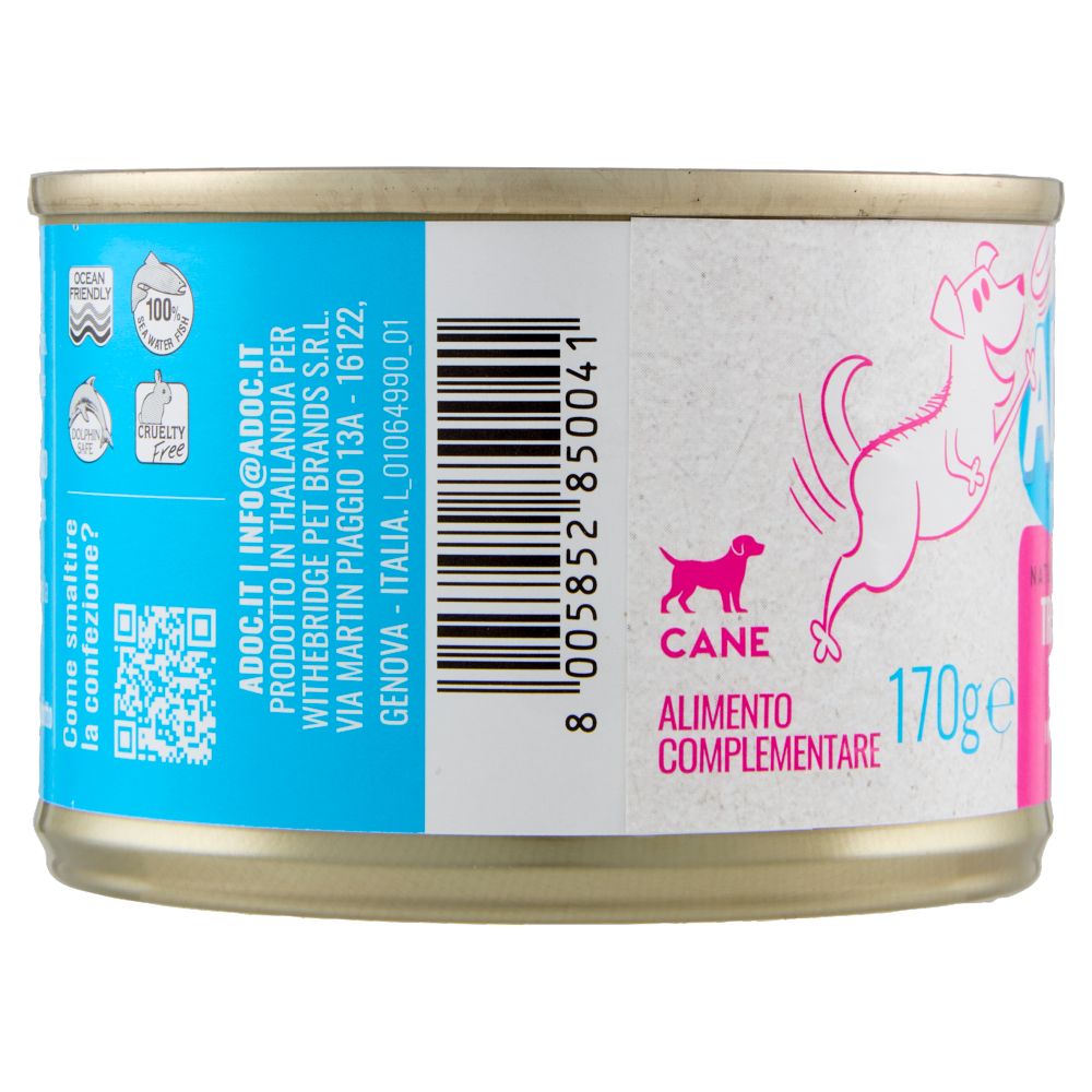 ADoC For Dogs Naturally Premium Trancetti di Tonnetto in Gelatina 170 g