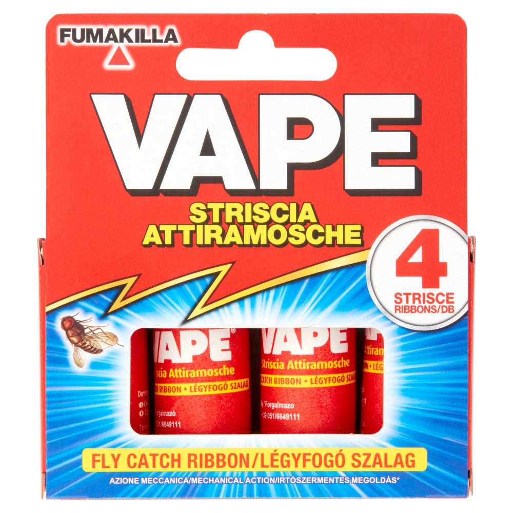 VAPE Striscia Attiramosche 4 x 12 g