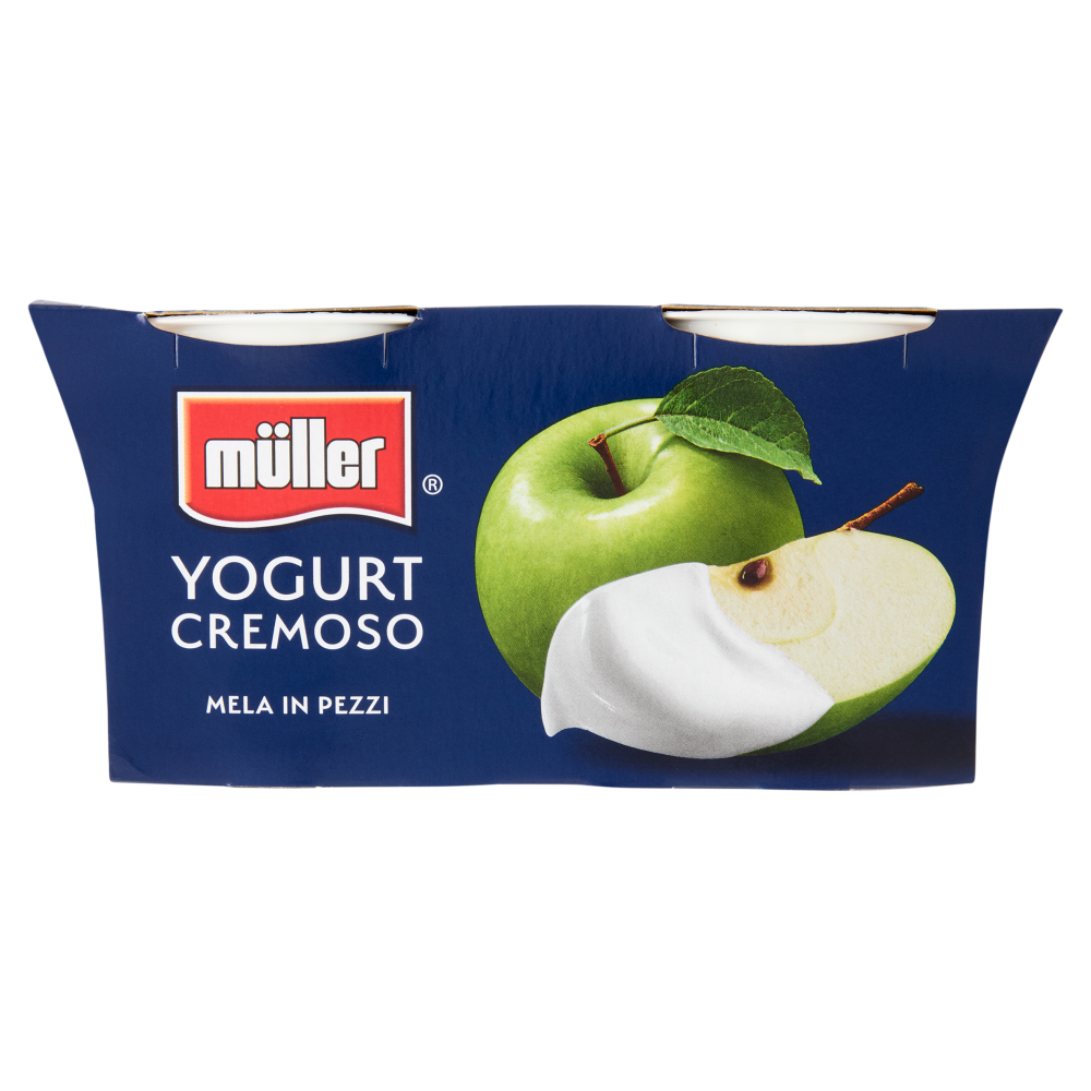 müller Yogurt Cremoso Mela in Pezzi 2 x 125 g