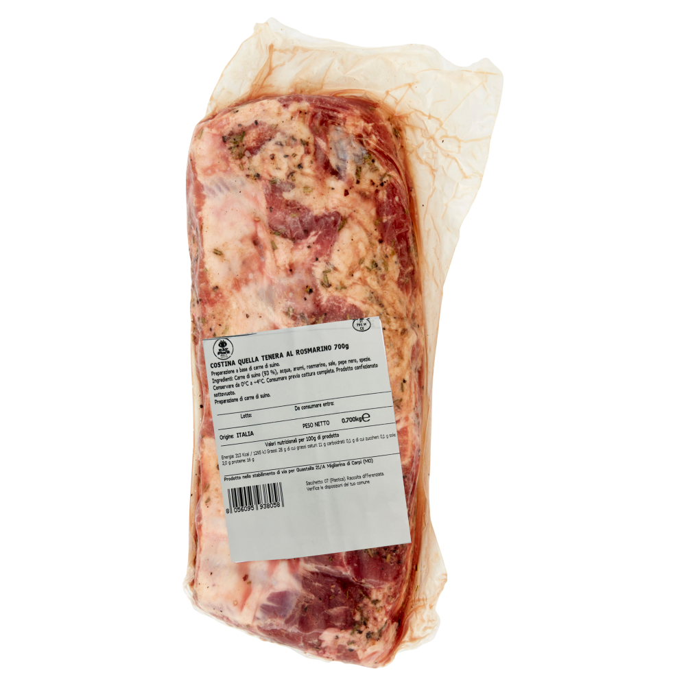 Eat Pink il Barbecue Quello Tenero Costina Quella Tenera al Rosmarino 700 g