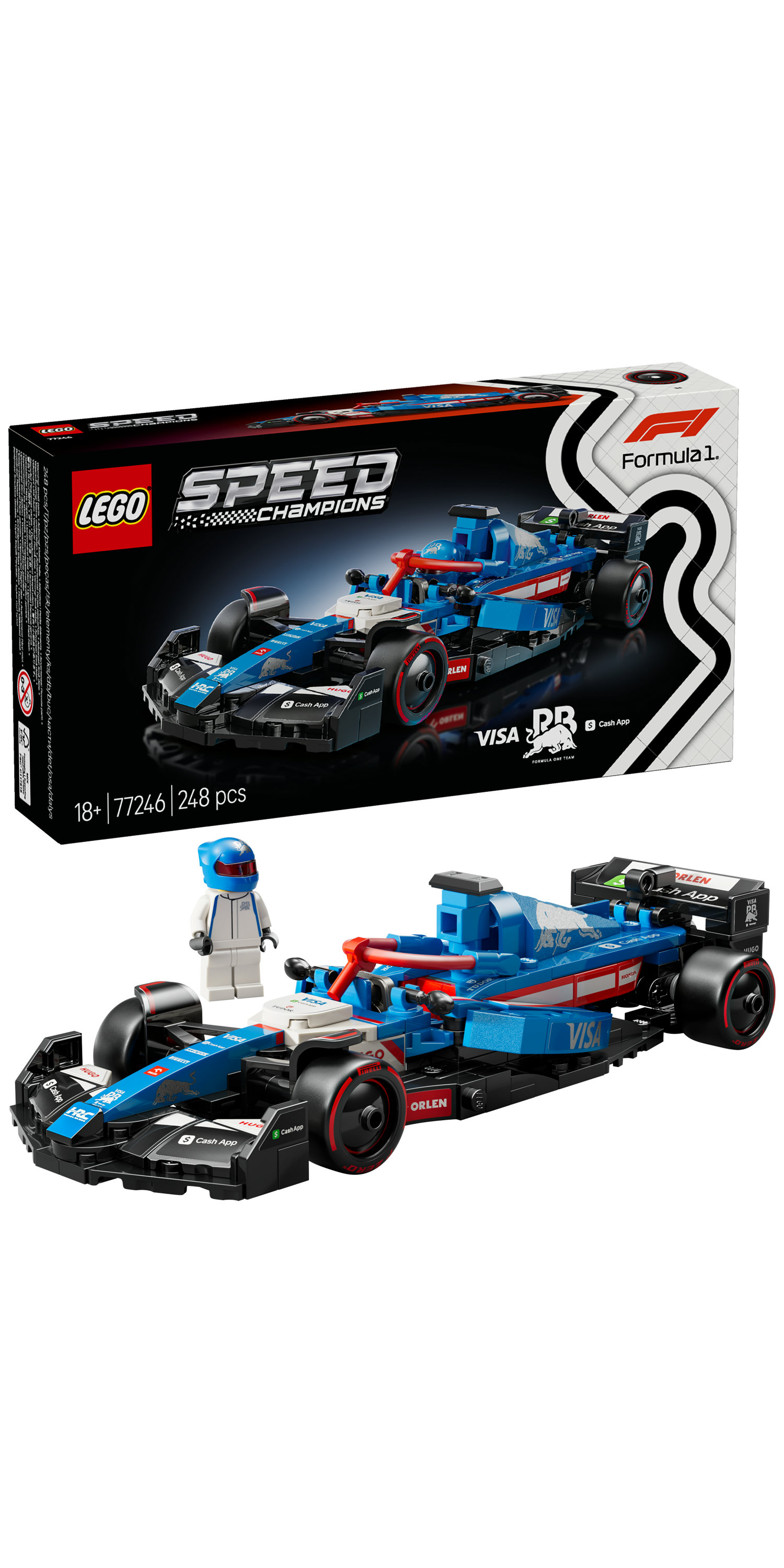 LEGO Speed Champions Auto da corsa F1® Visa Cash App RB VCARB 01