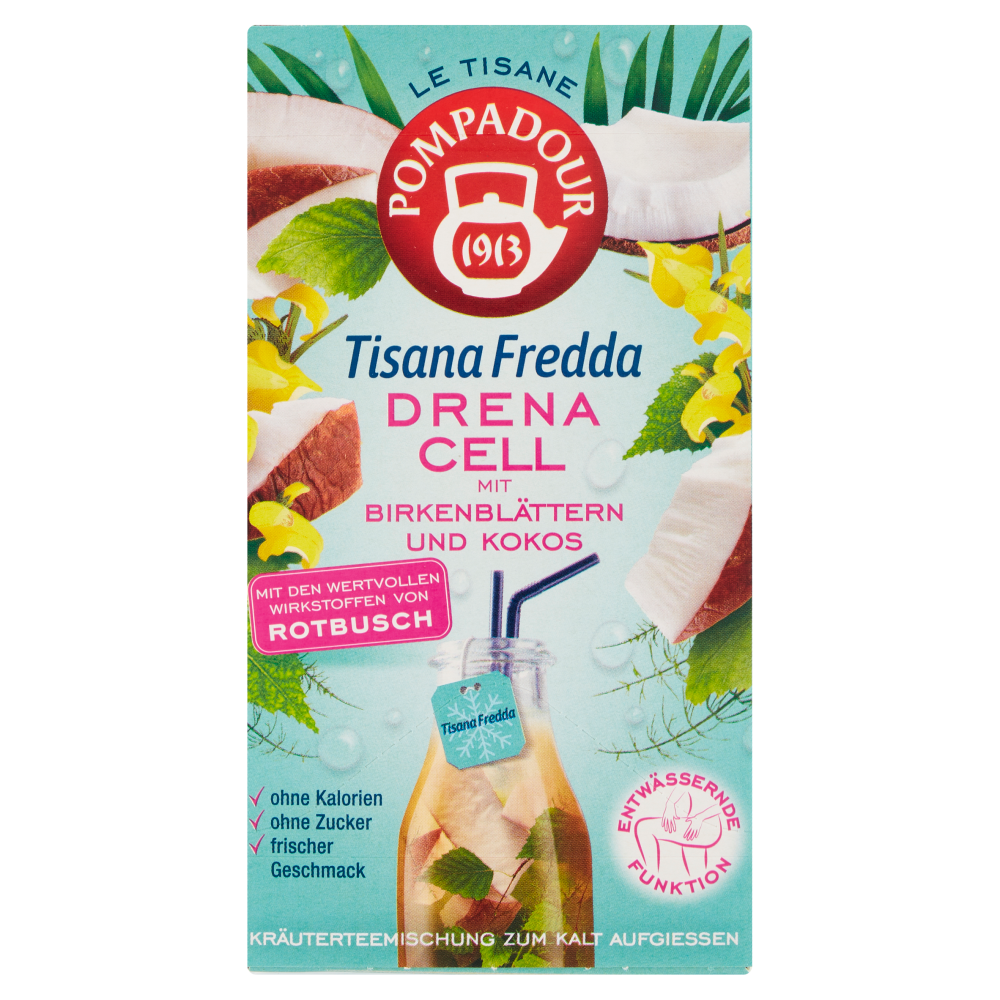 Pompadour Le Tisane Tisana Fredda Drena Cell 18 x 2,5 g