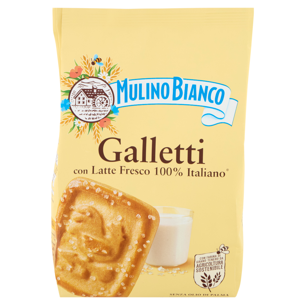 Mulino Bianco Galletti Biscotti con Latte Fresco 100% Italiano 350g