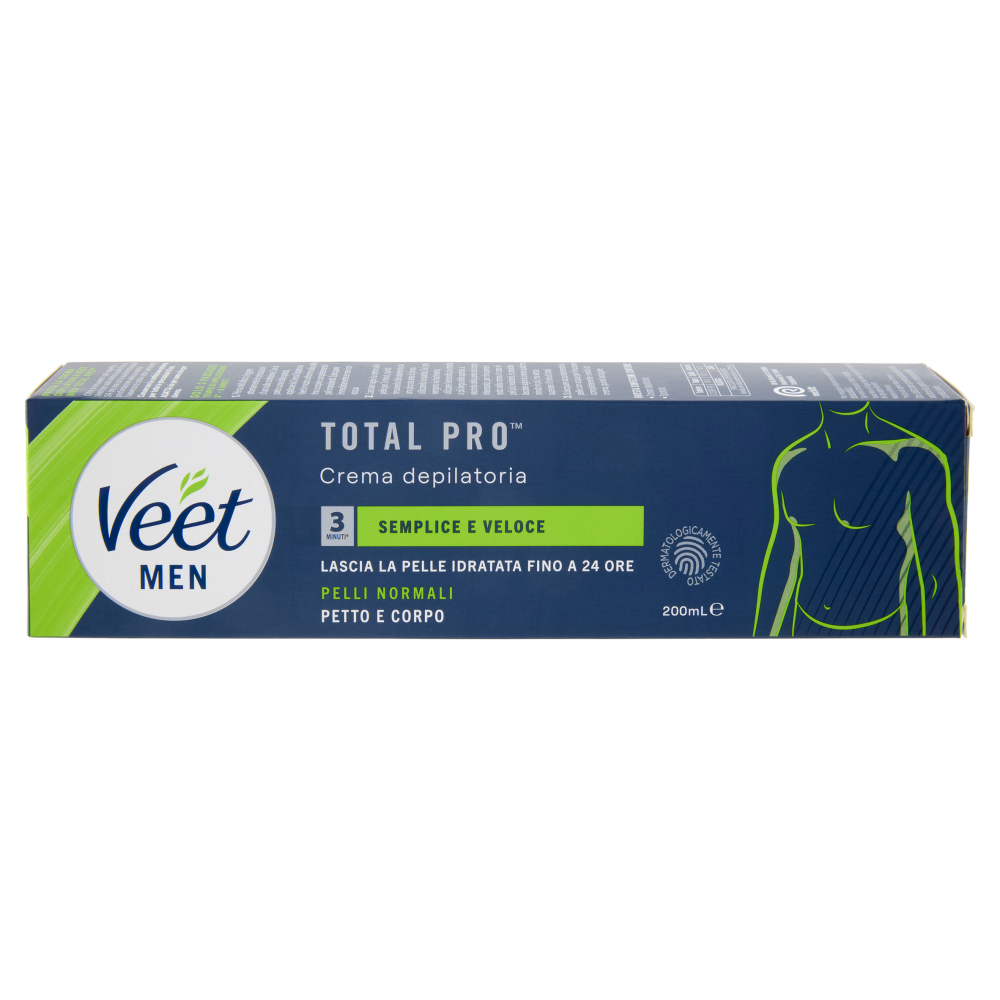 Veet Men Crema Depilatoria Uomo, Pelli Normali, 200 ml