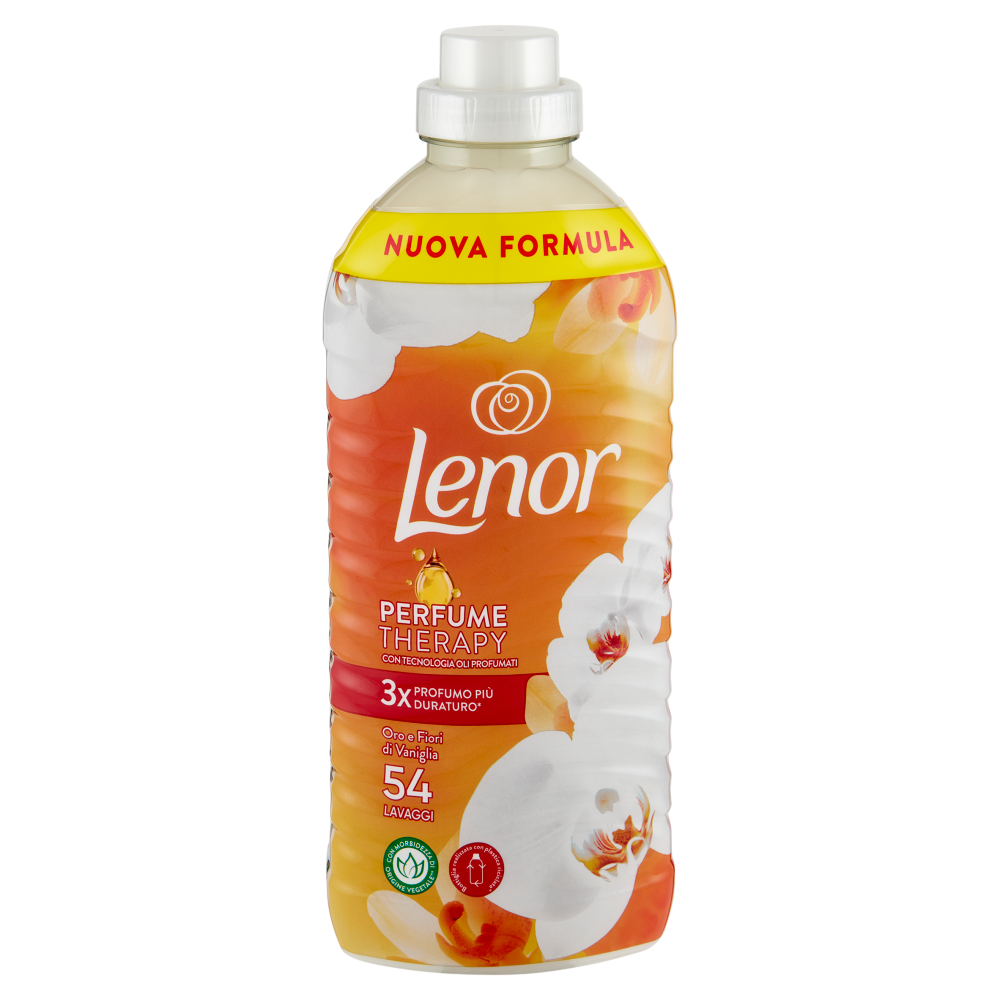 Lenor Ammorbidente Lavatrice Concentrato, Oro e Fiori di Vaniglia, 54 Lavaggi 1134 ml