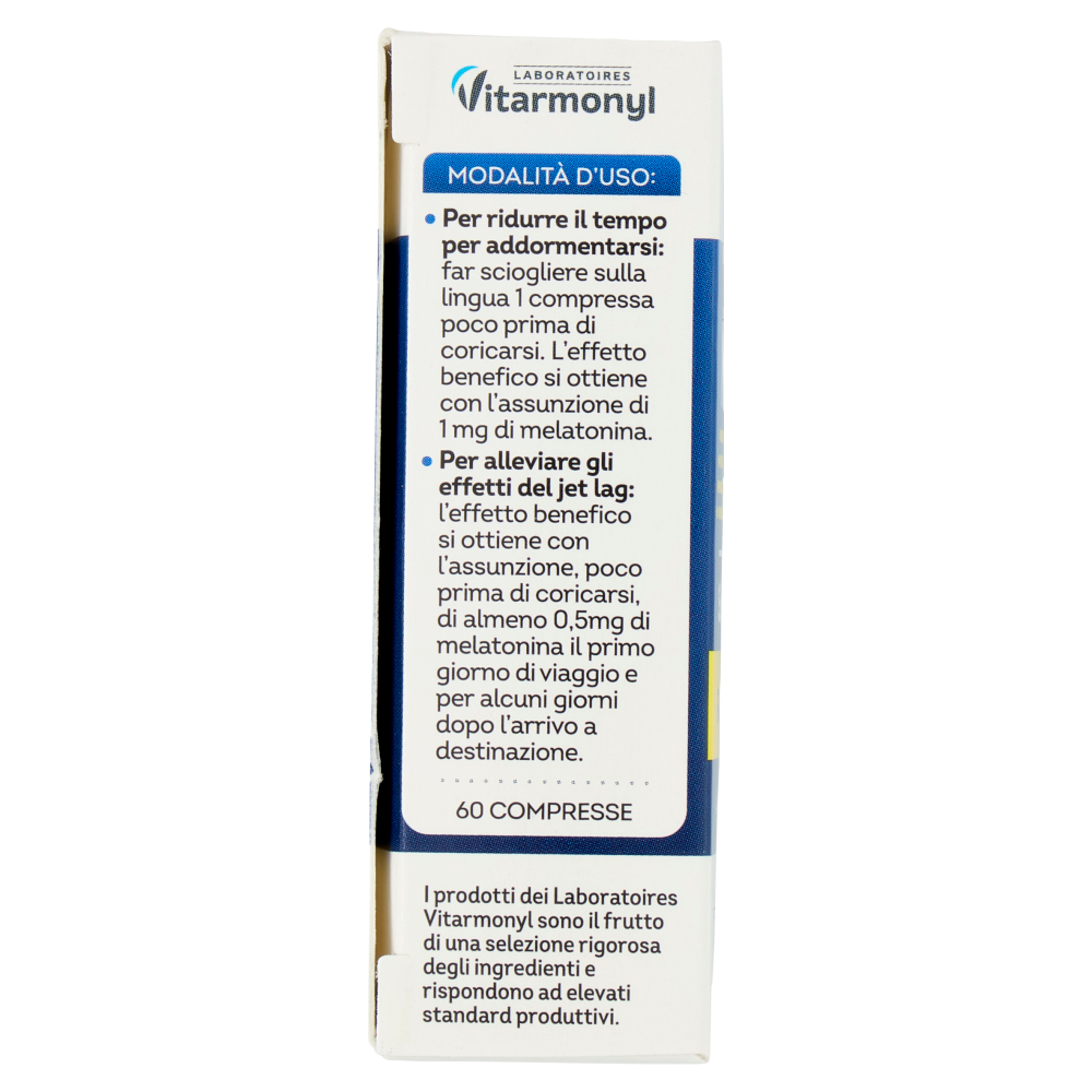 Laboratoires Vitarmonyl Melatonina Express 60 Compresse Orosolubili 4,8 g