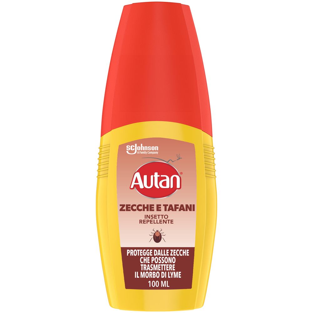 Autan Zecche e Tafani Vapo Spray Forte, Repellente Zanzare e Zecche con Azione Protettiva Duratura Fino a 12 ore di protezione, Ideale per Viaggiatori, 100 ml