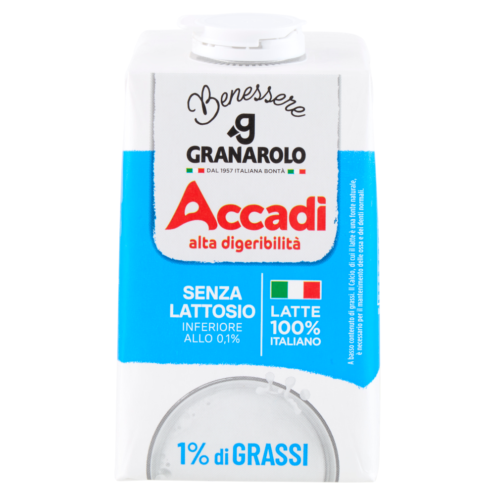 Granarolo Benessere Accadì Senza Lattosio 1% di Grassi 500 ml