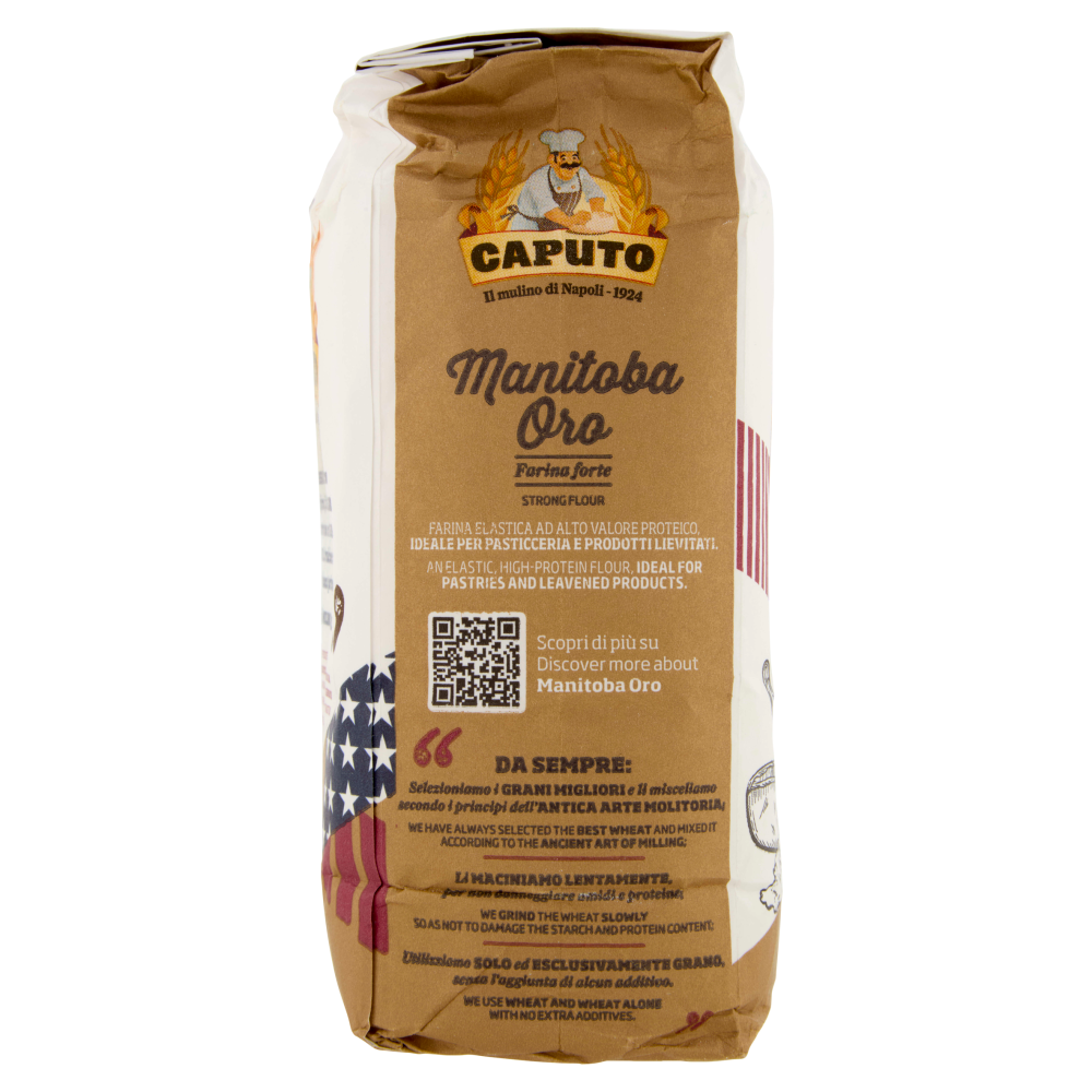 Caputo Manitoba Oro Farina di Grano Tenero Tipo "0" 1 Kg