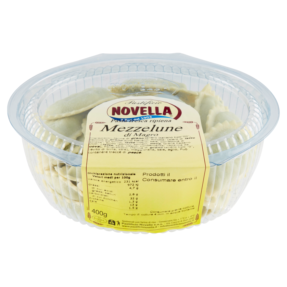 Pastificio Novella Mezzelune di Magro 400 g